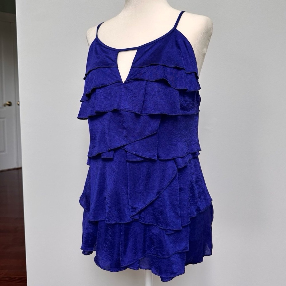 Vintage Y2K 2000s BCBG Cutout Layered‎ Whimsical Tiered Tank Top